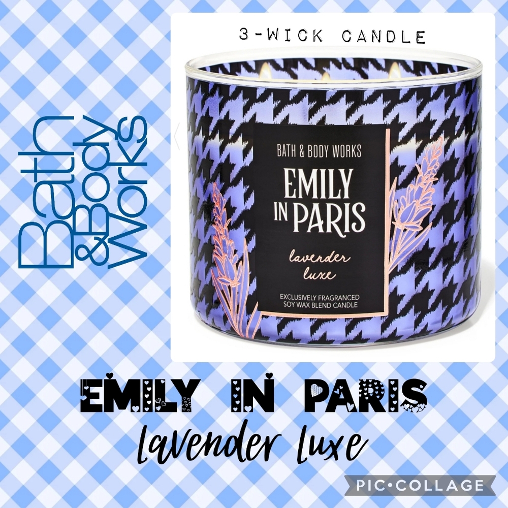 BBW Emily In Paris Lavender Luxe 3-Wick Candle